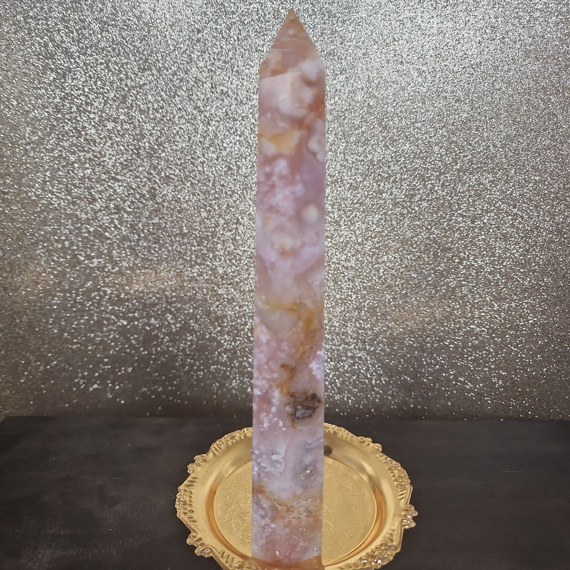 Flower Agate Tower - MagicBox Crystals