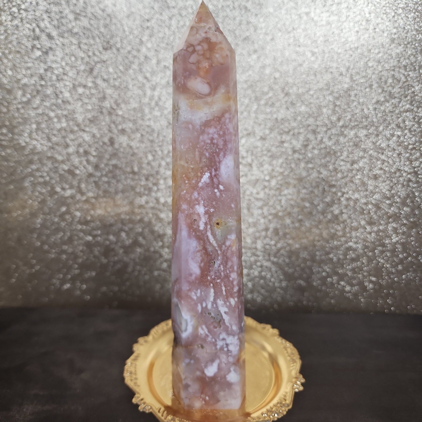 Flower Agate Tower - MagicBox Crystals