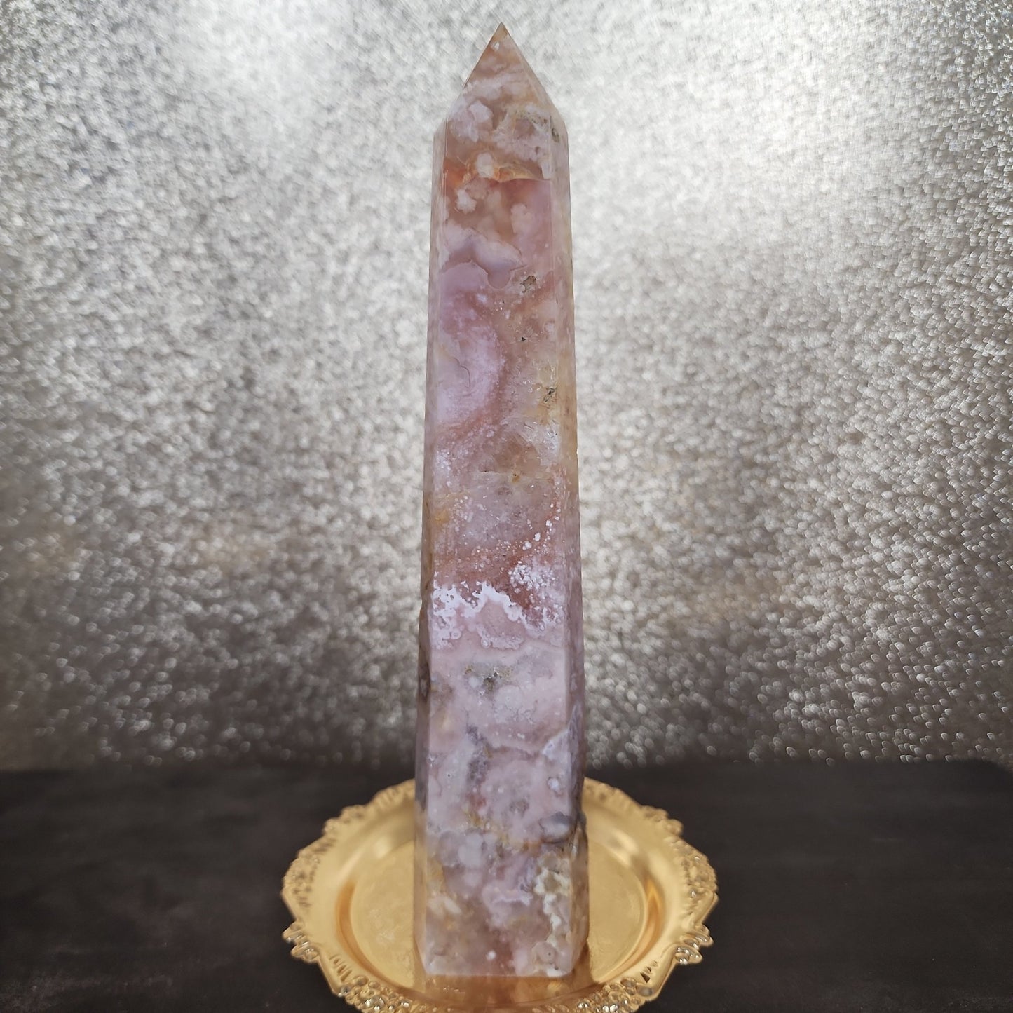 Flower Agate Tower - MagicBox Crystals