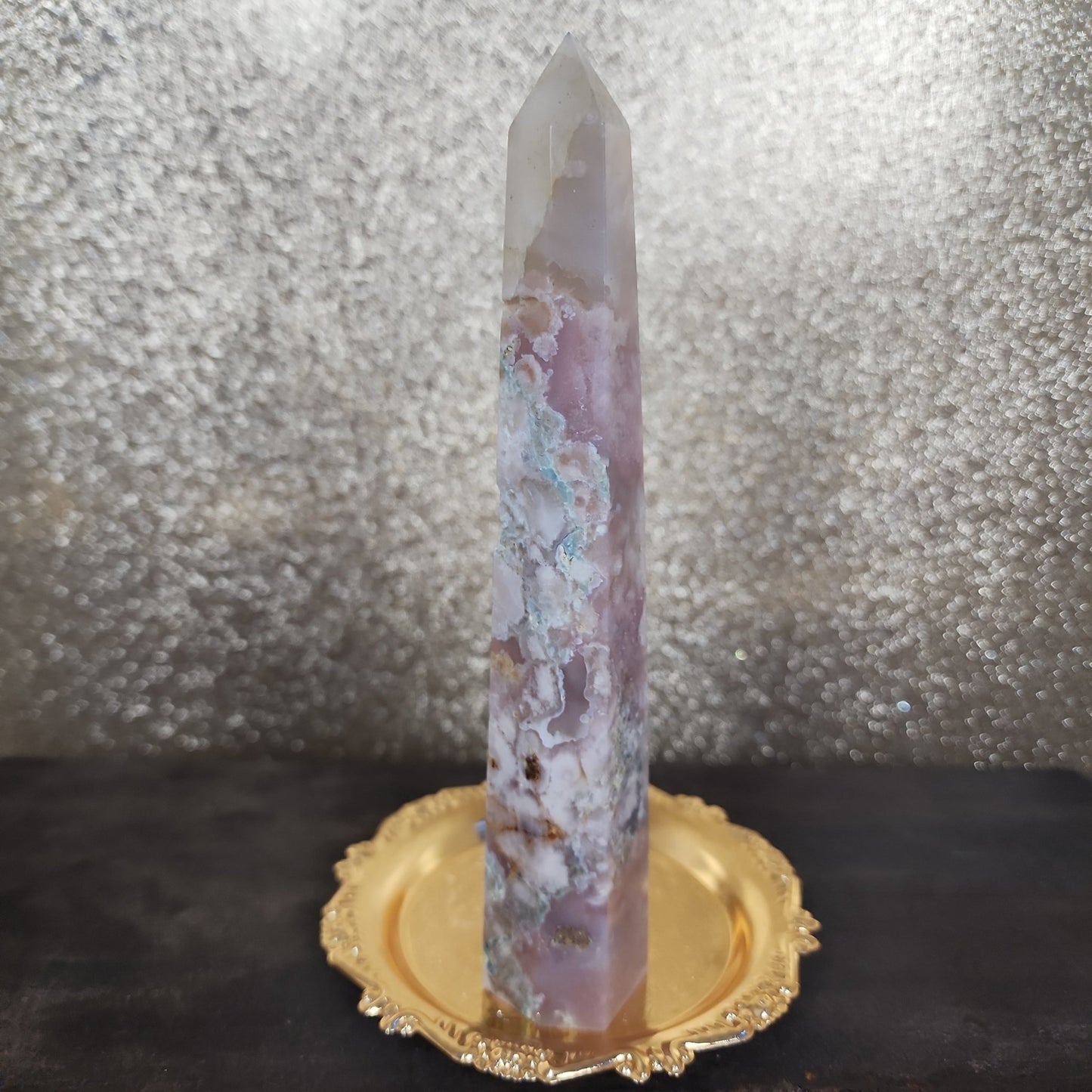 Flower Agate Tower - MagicBox Crystals