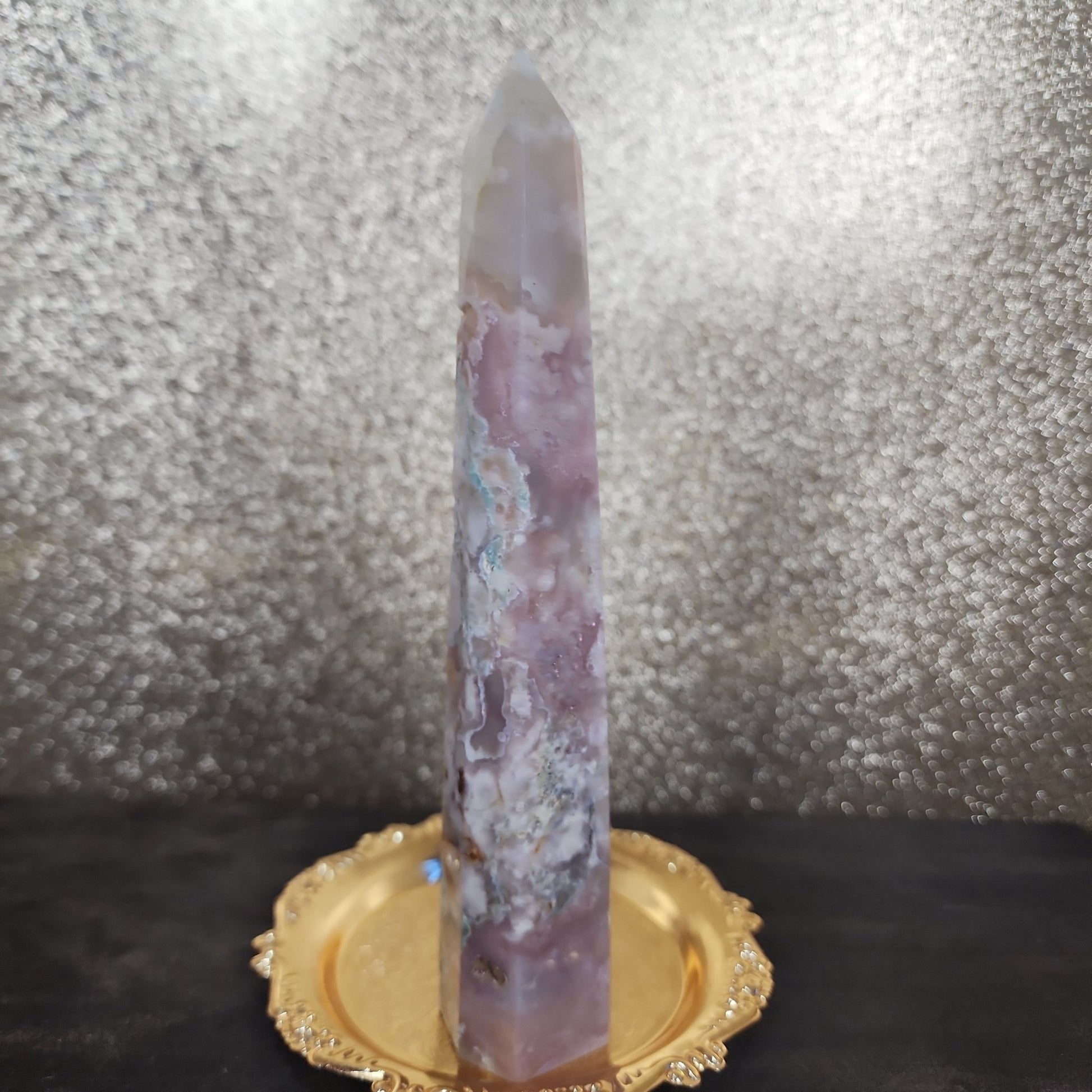 Flower Agate Tower - MagicBox Crystals