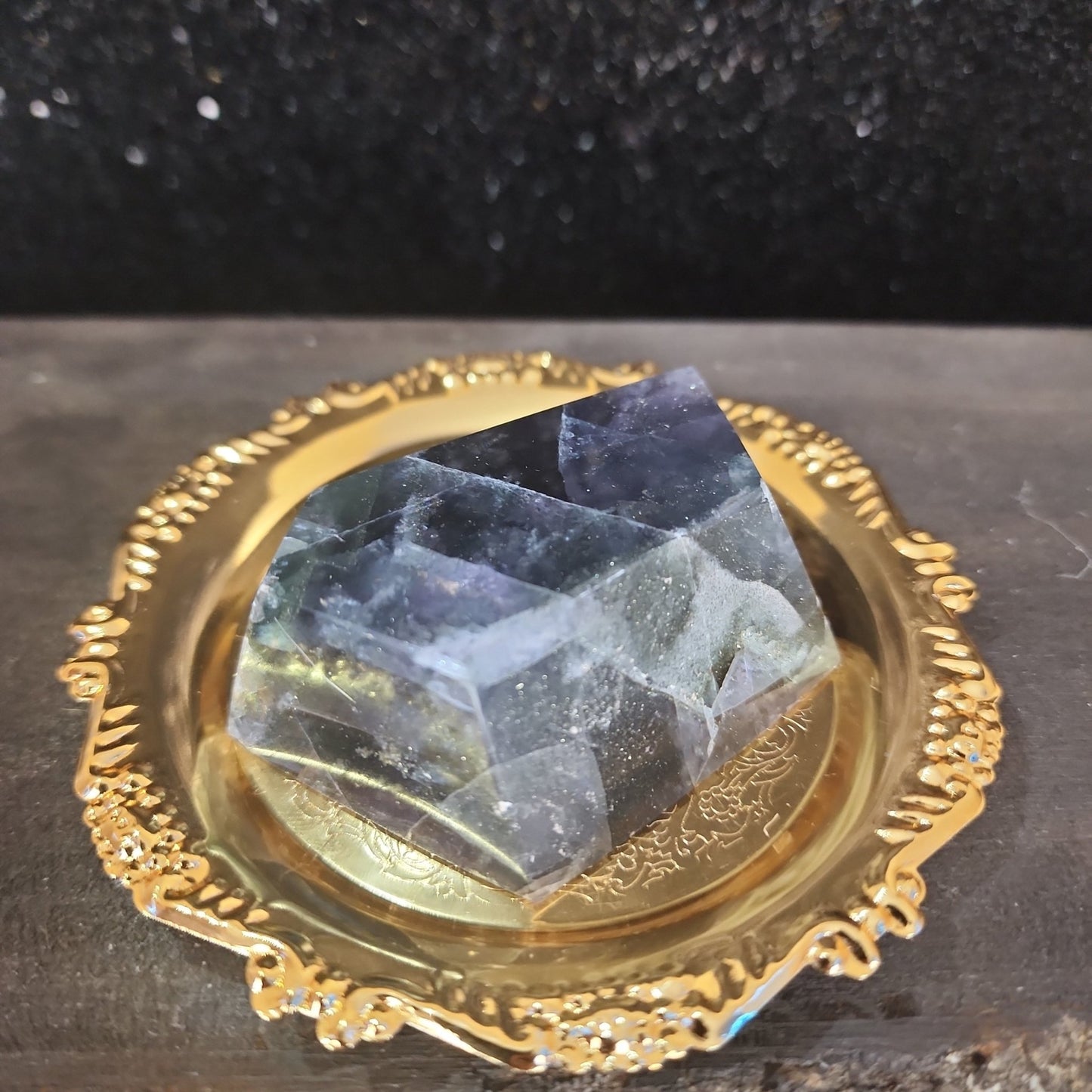 Fluorite with Pyrite Freeform