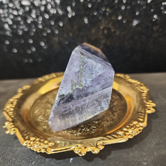 Fluorite with Pyrite Freeform