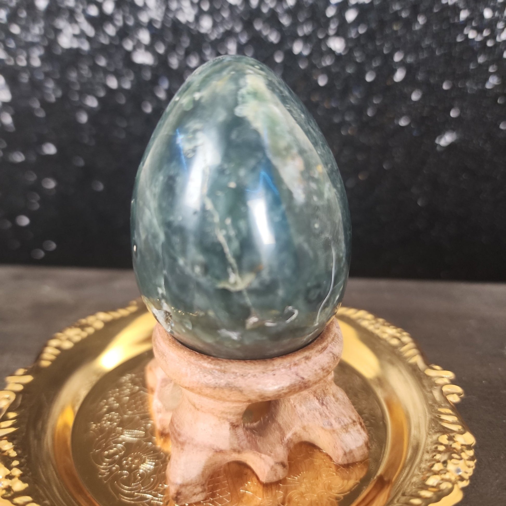 Green Jasper Egg - MagicBox Crystals