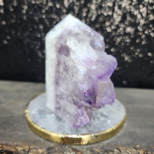 Green Moss Agate Amethyst Tower - MagicBox Crystals