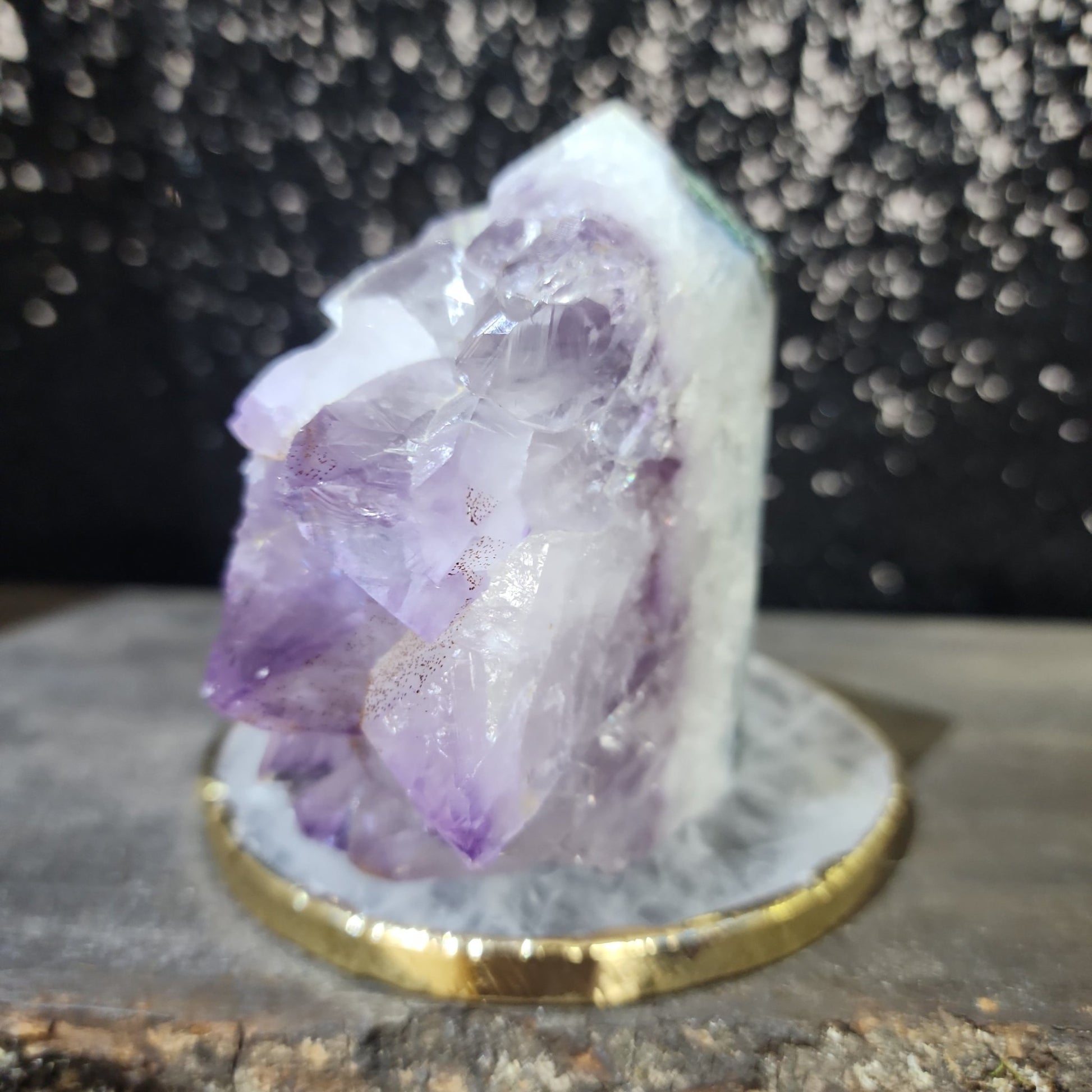 Green Moss Agate Amethyst Tower - MagicBox Crystals