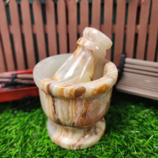 Green Onyx Mortar and Pestle - MagicBox Crystals