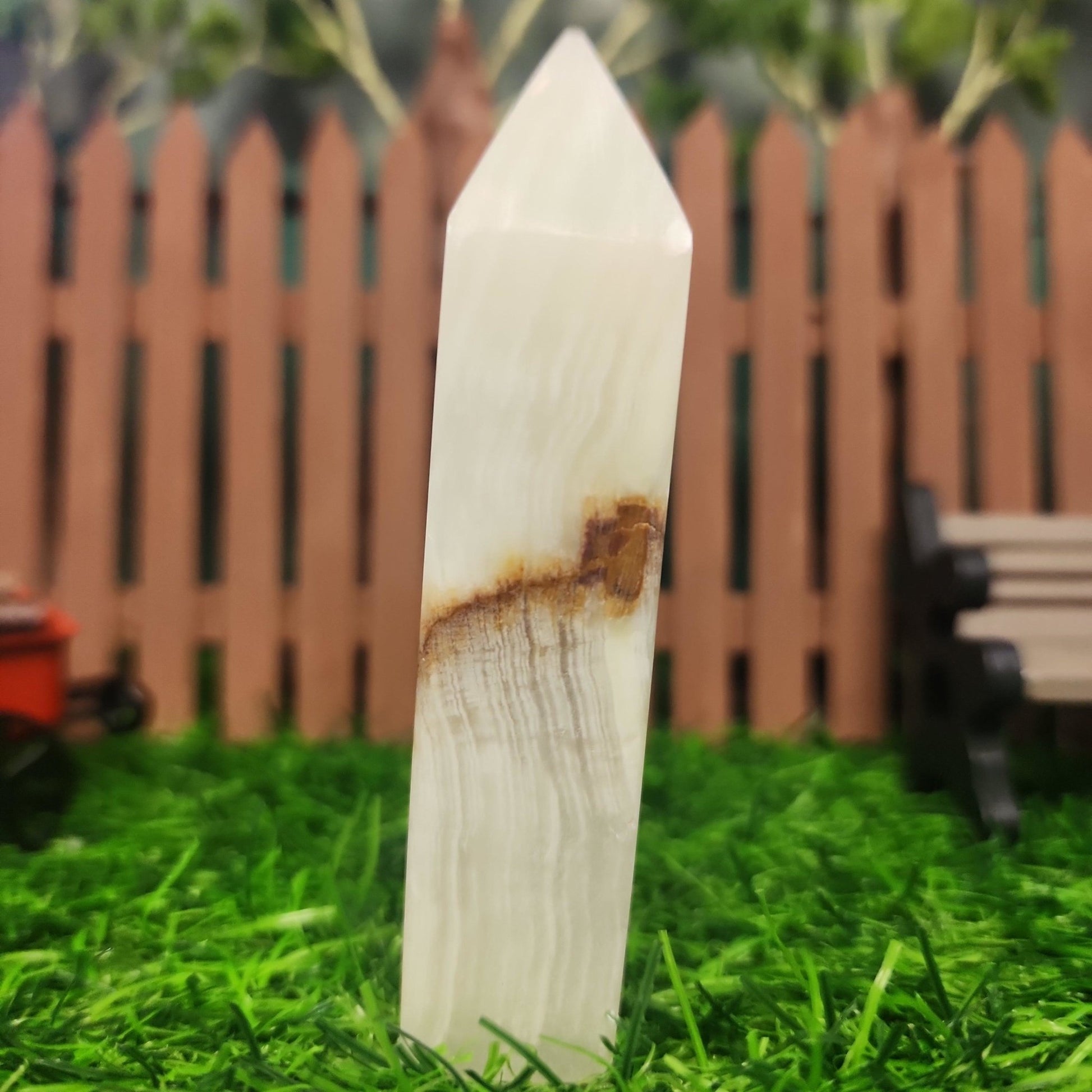 Green Onyx Tower - MagicBox Crystals