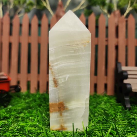 Green Onyx Tower - MagicBox Crystals