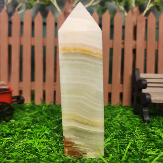 Green Onyx Tower - MagicBox Crystals