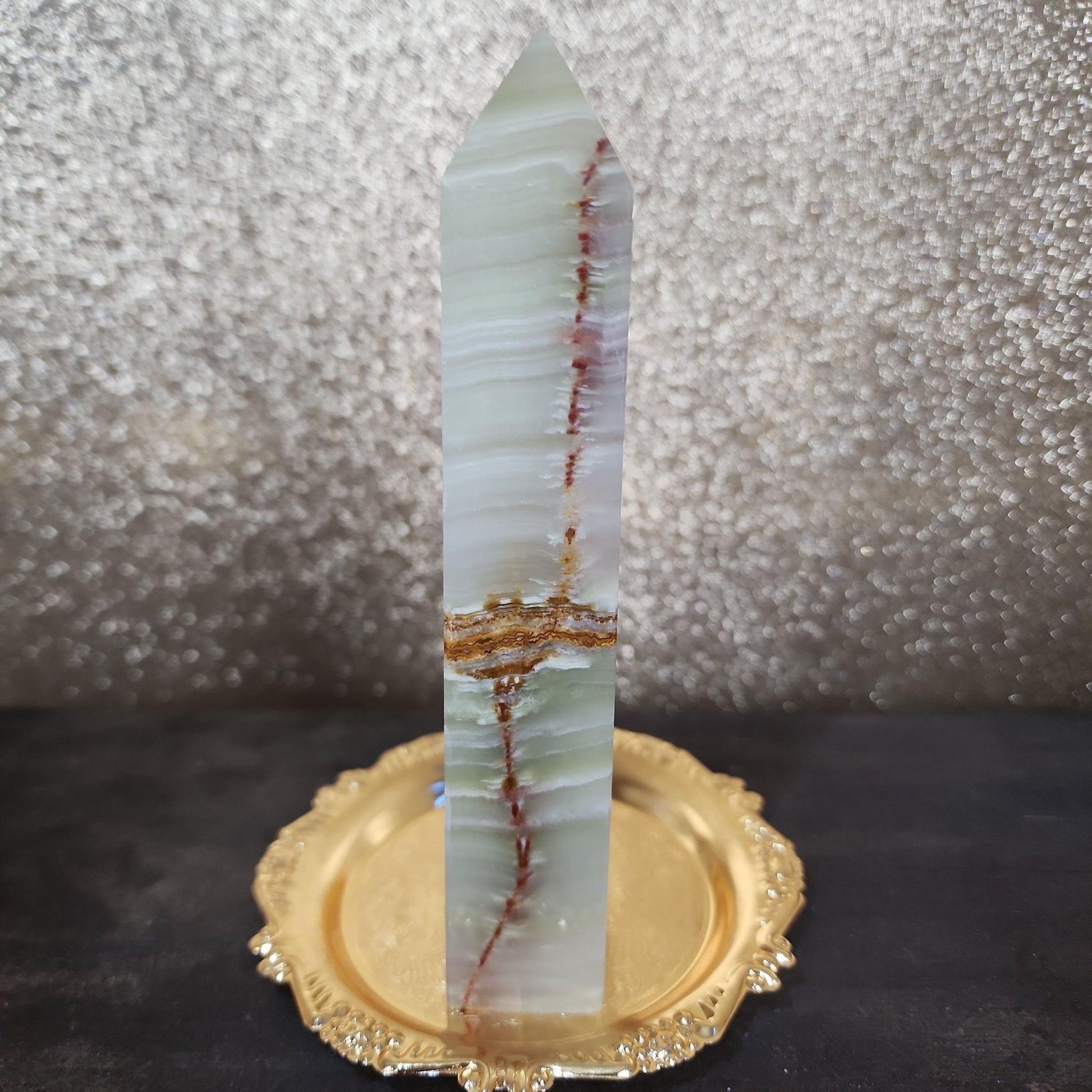 Green Onyx Tower - MagicBox Crystals