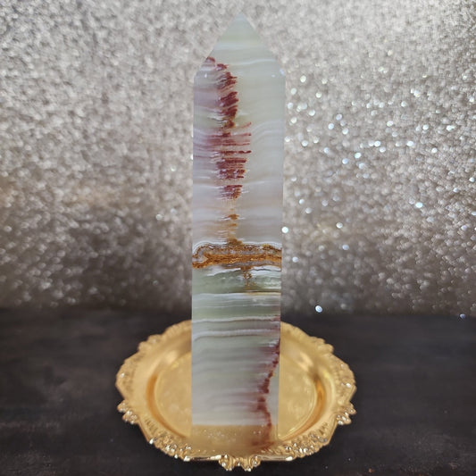 Green Onyx Tower - MagicBox Crystals