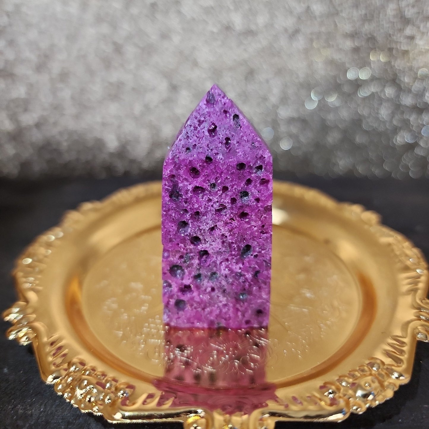 Honeycomb Ruby Tower - MagicBox Crystals