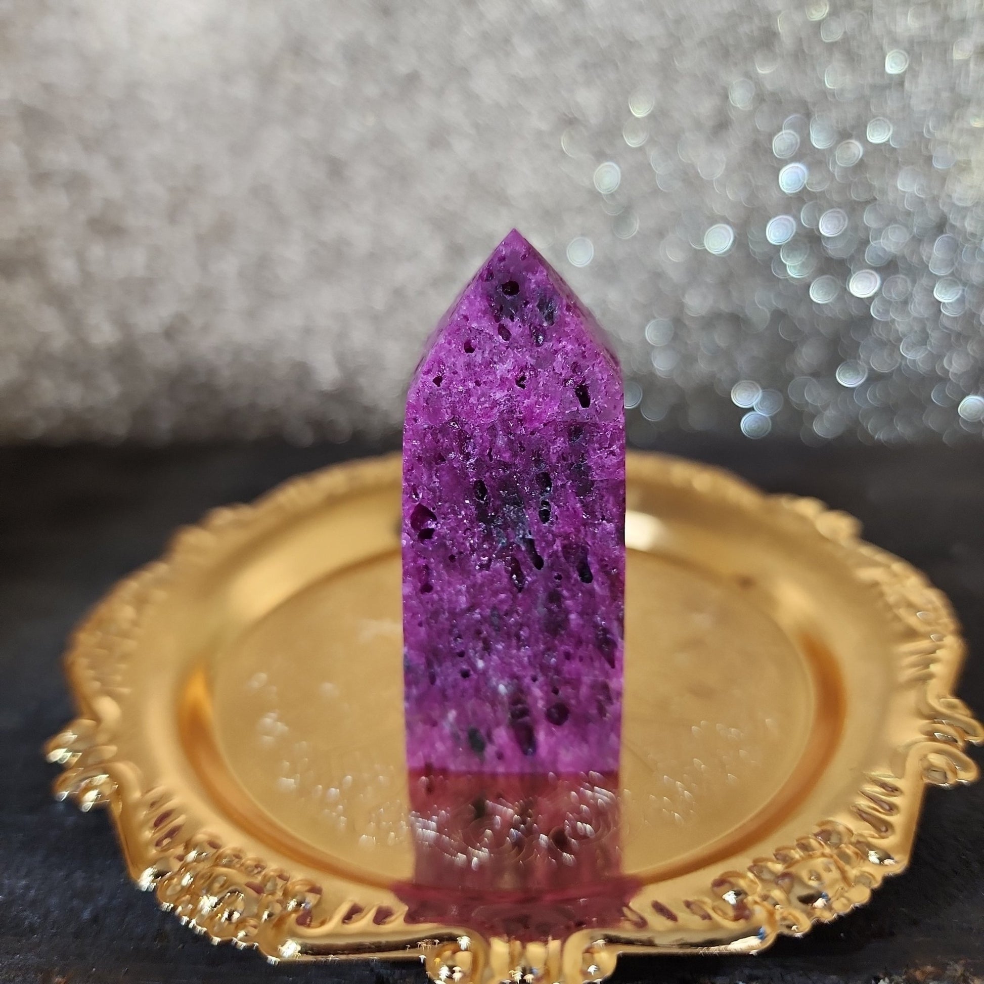 Honeycomb Ruby Tower - MagicBox Crystals