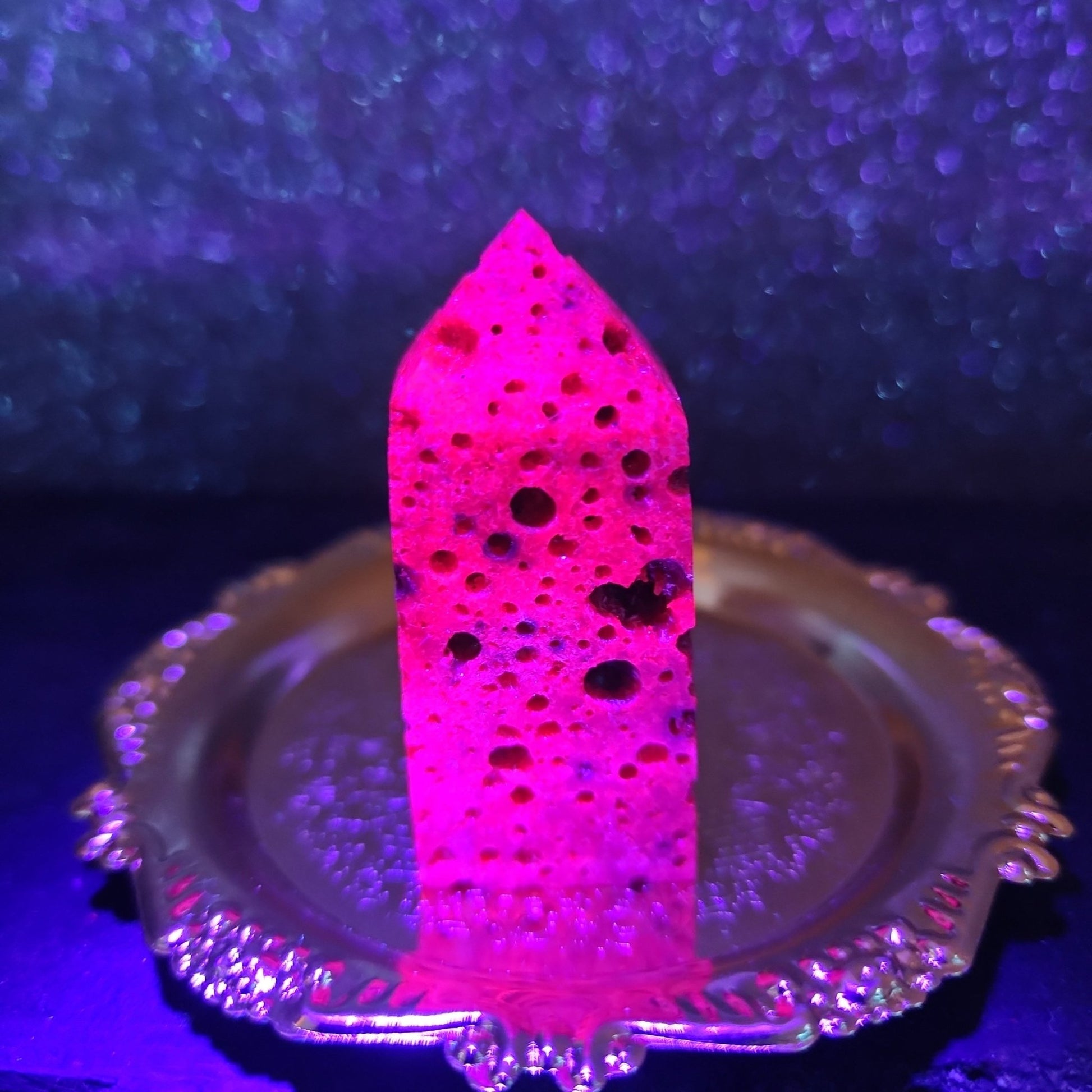 Honeycomb Ruby Tower - MagicBox Crystals