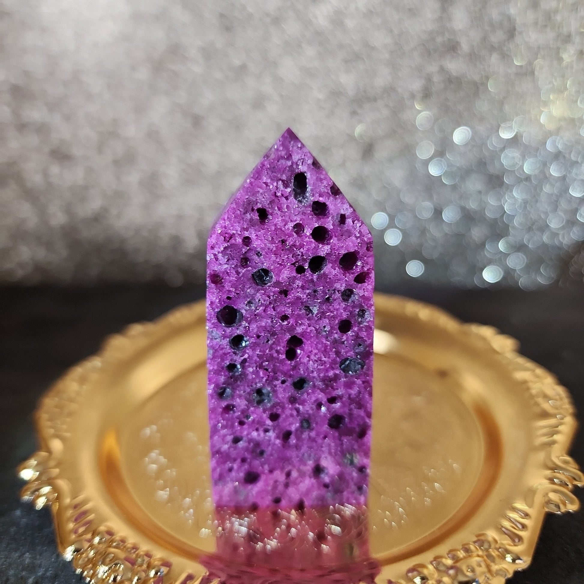 Honeycomb Ruby Tower - MagicBox Crystals