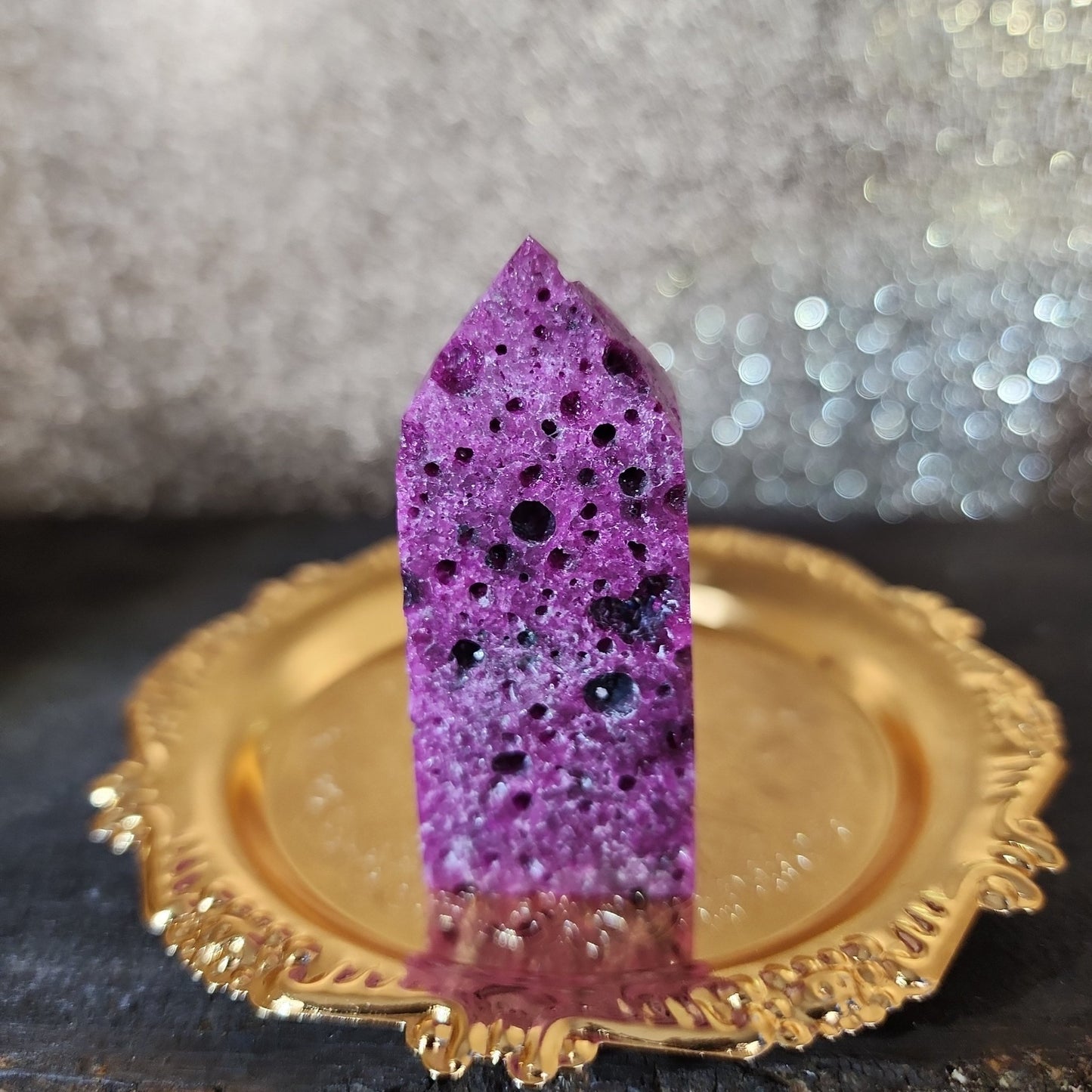 Honeycomb Ruby Tower - MagicBox Crystals