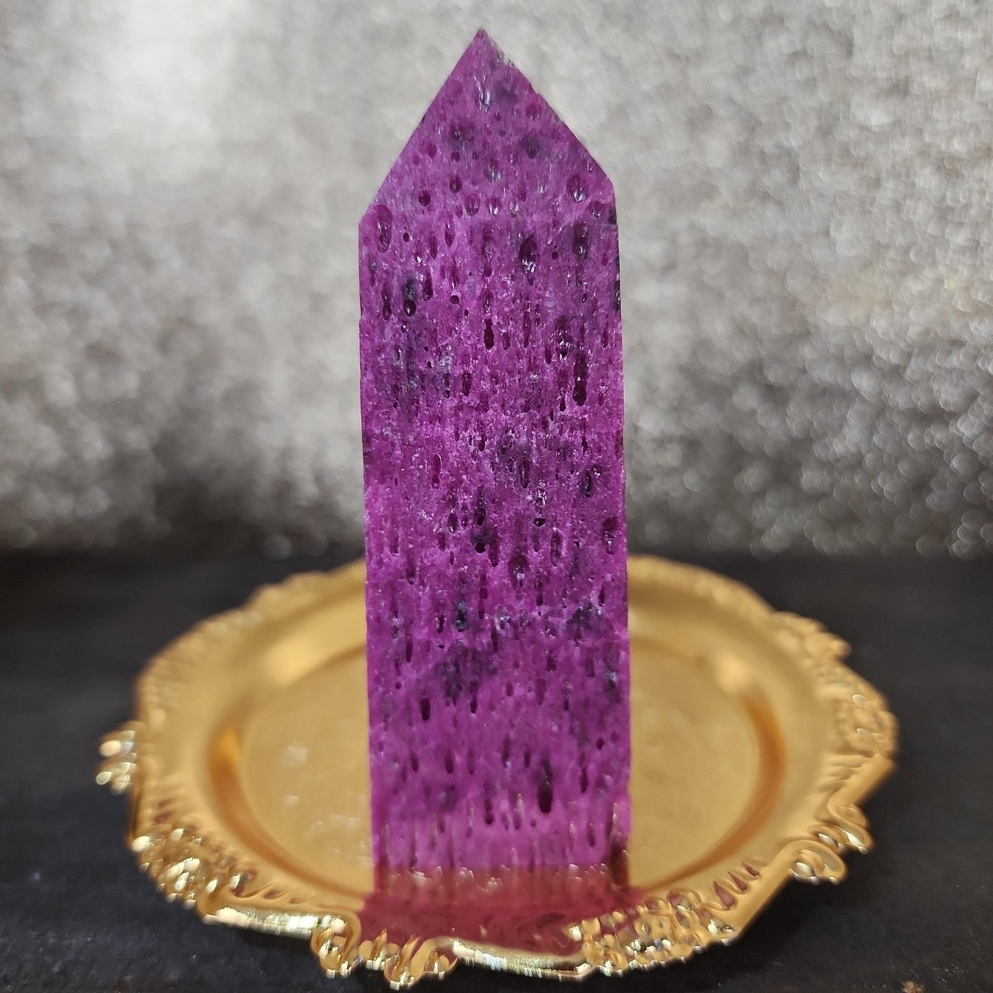 Honeycomb Ruby Tower - MagicBox Crystals