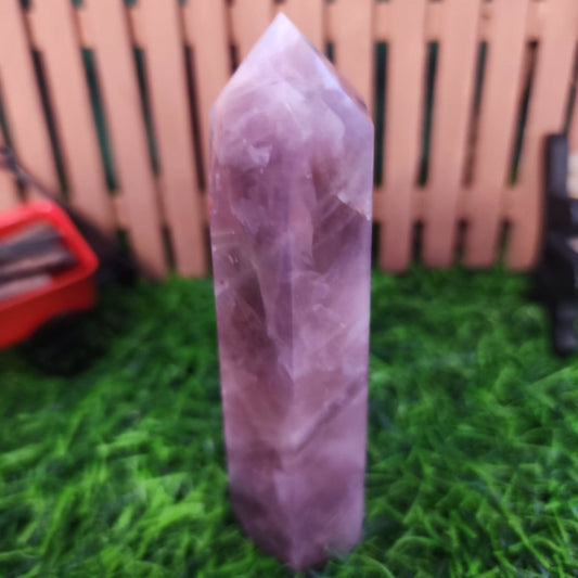Lavender Rose Quartz Tower - MagicBox Crystals