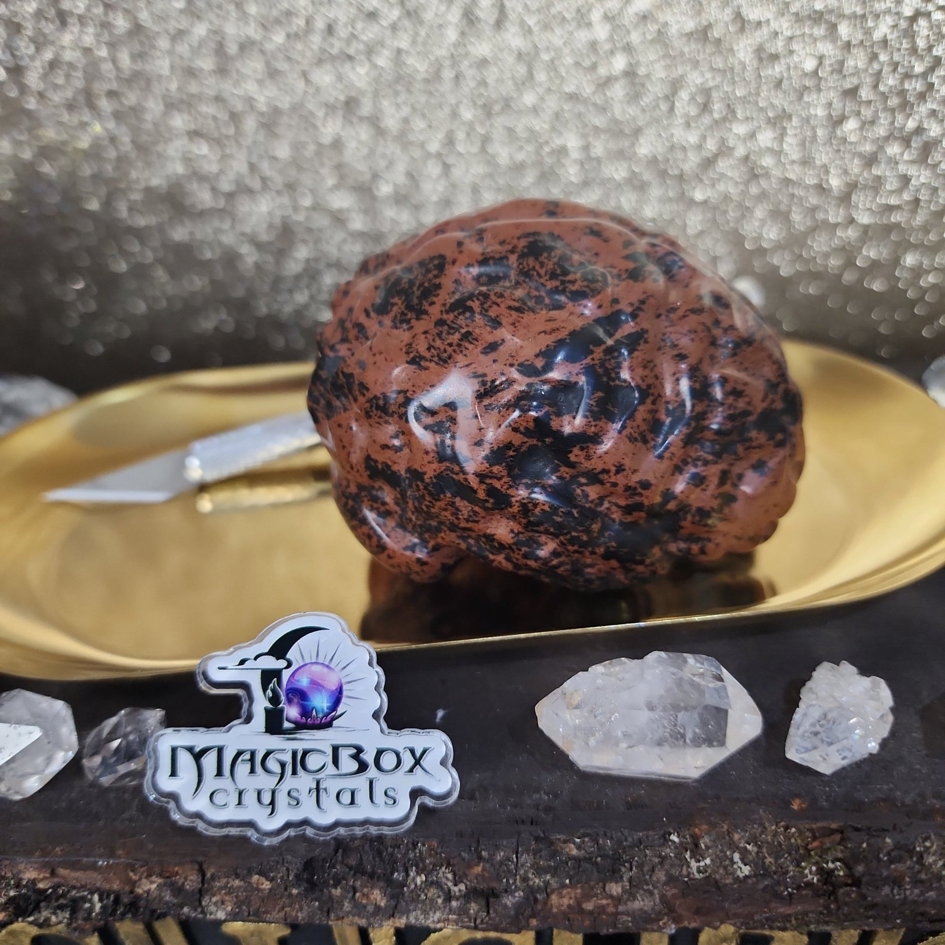 Mahogany Obsidian Human Brain - MagicBox Crystals