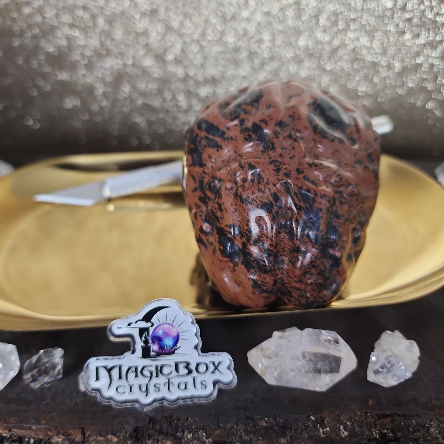 Mahogany Obsidian Human Brain - MagicBox Crystals