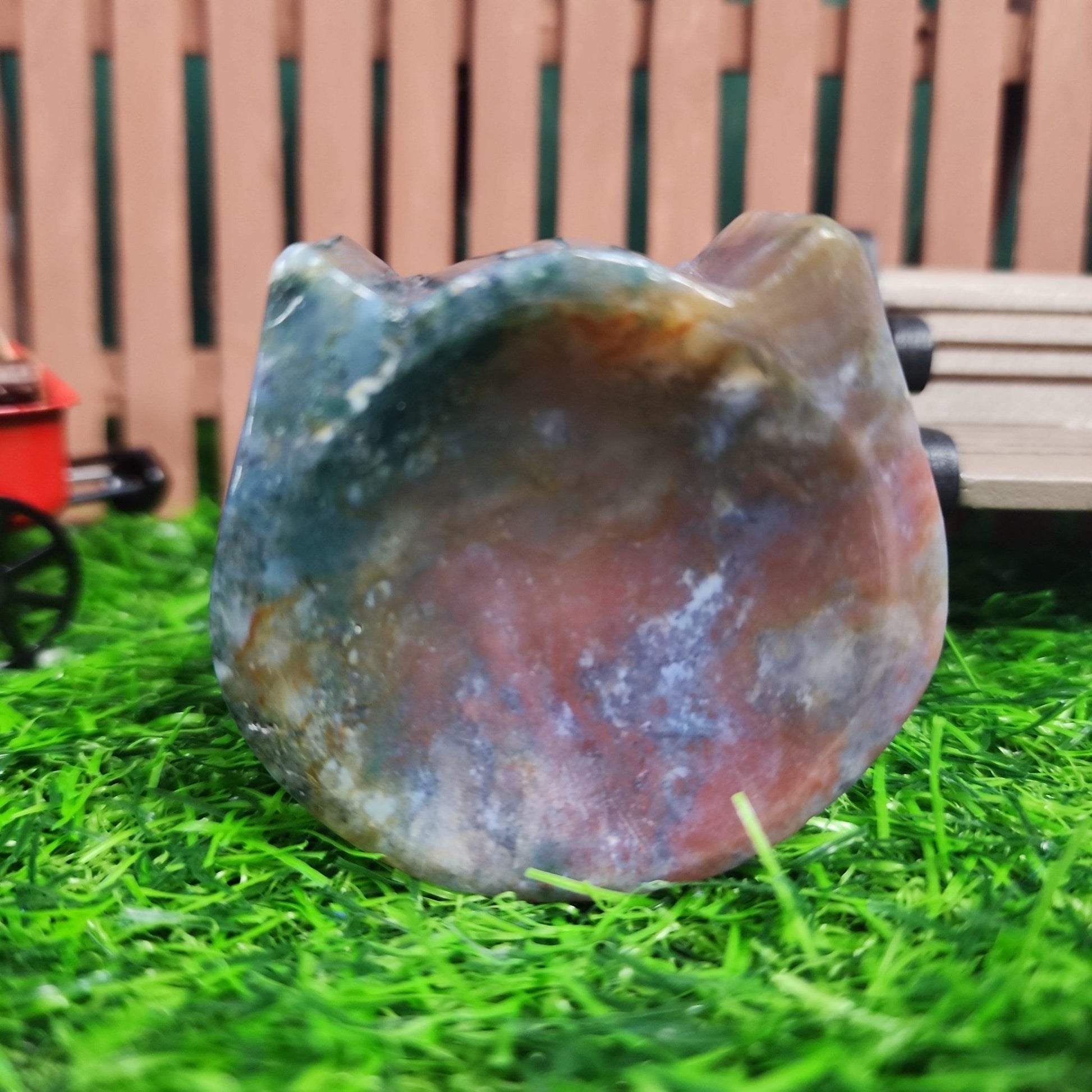 Moss Agate Cat Bowl - MagicBox Crystals