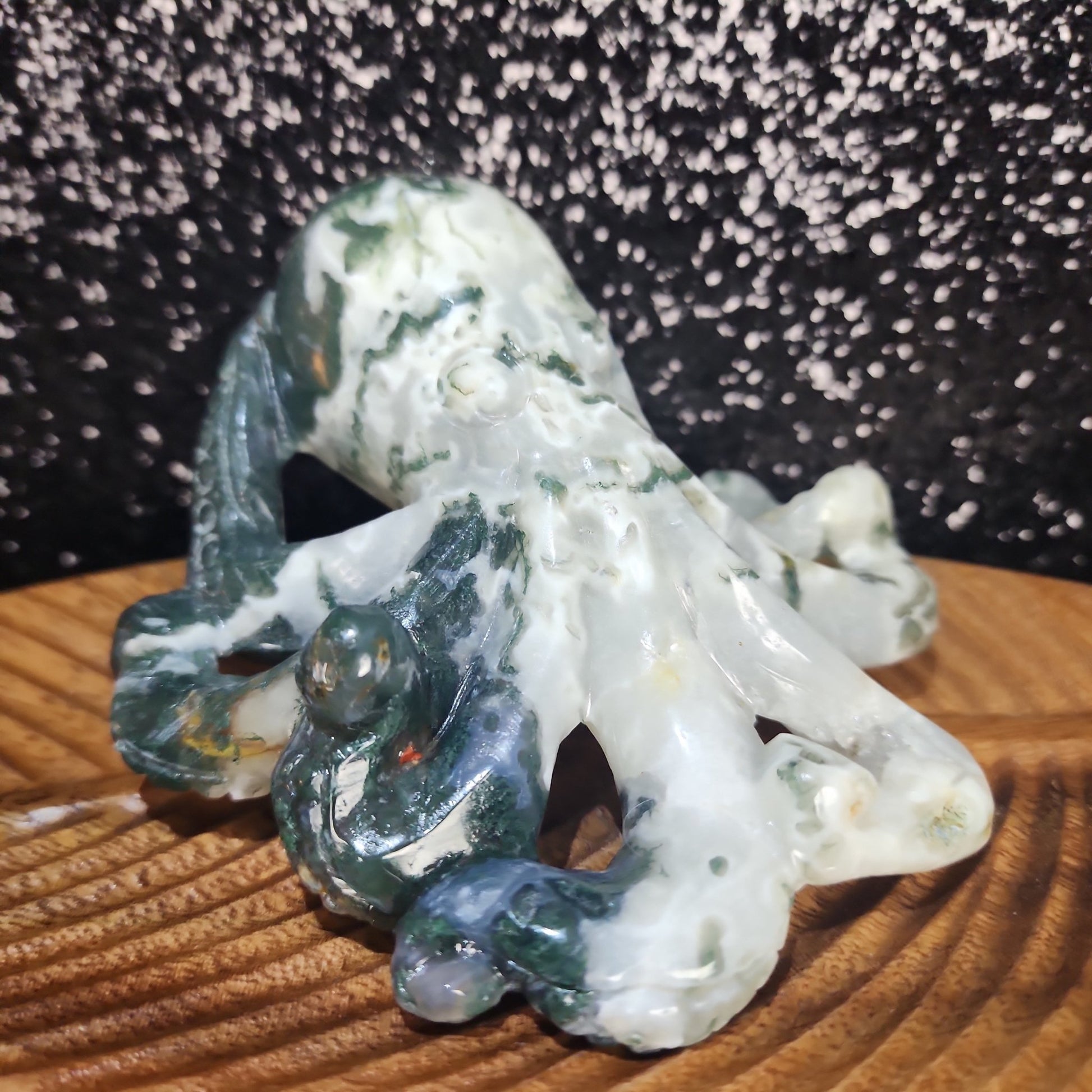 Moss Agate Octopus - MagicBox Crystals