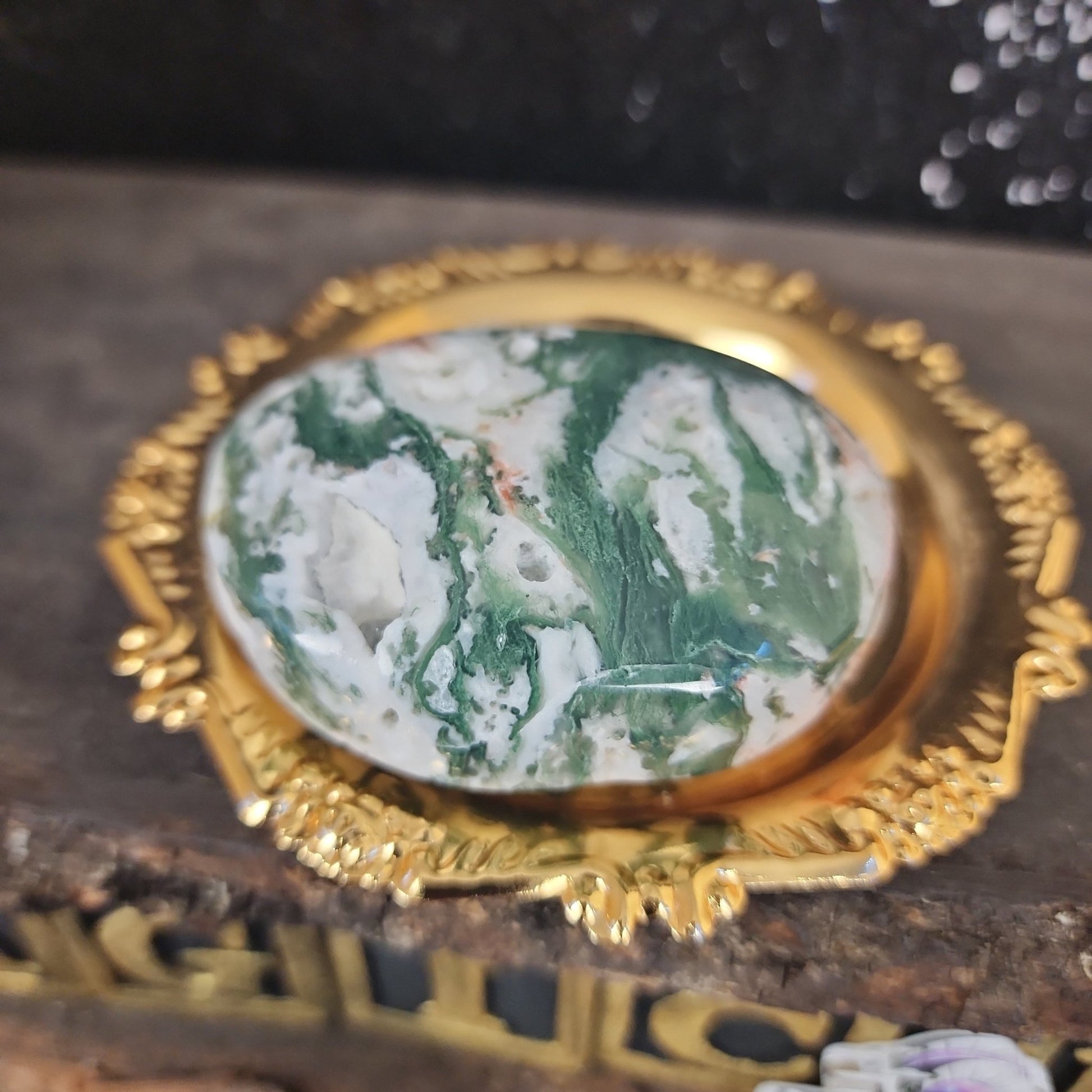 Moss Agate Palmstone - MagicBox Crystals