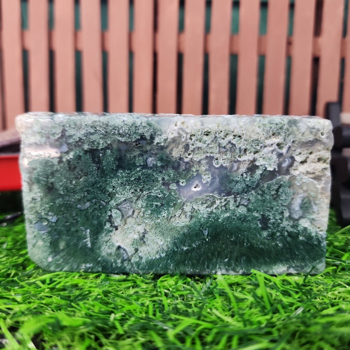 Moss Agate Slab - MagicBox Crystals