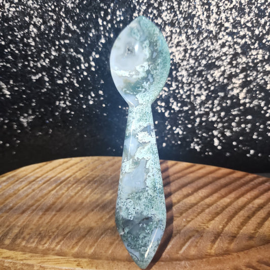 Moss Agate Spoon - MagicBox Crystals