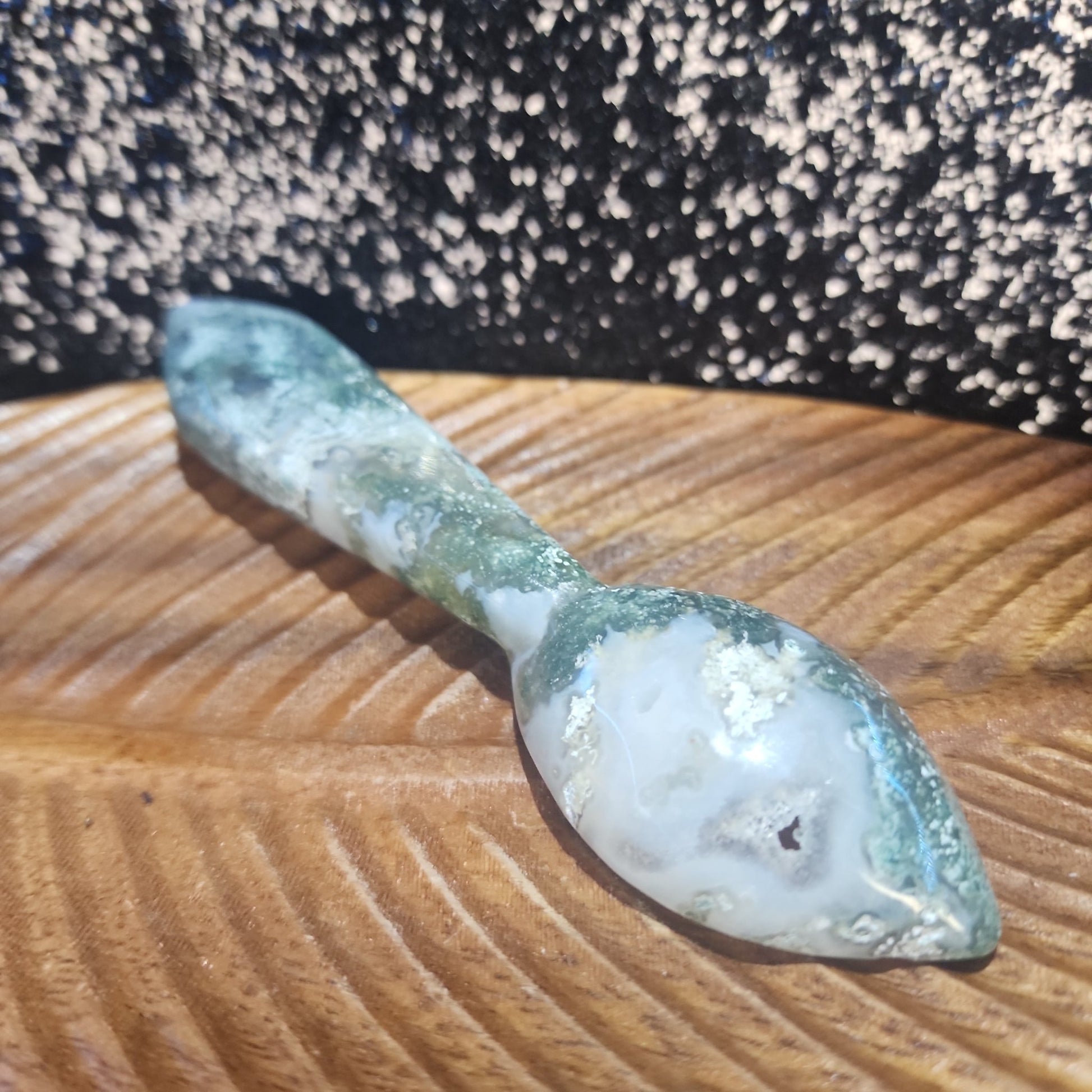 Moss Agate Spoon - MagicBox Crystals