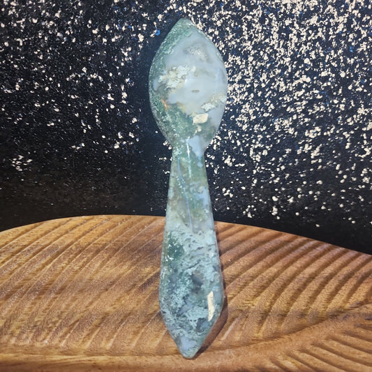 Moss Agate Spoon - MagicBox Crystals