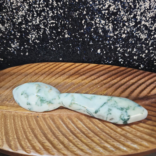 Moss Agate Spoon - MagicBox Crystals