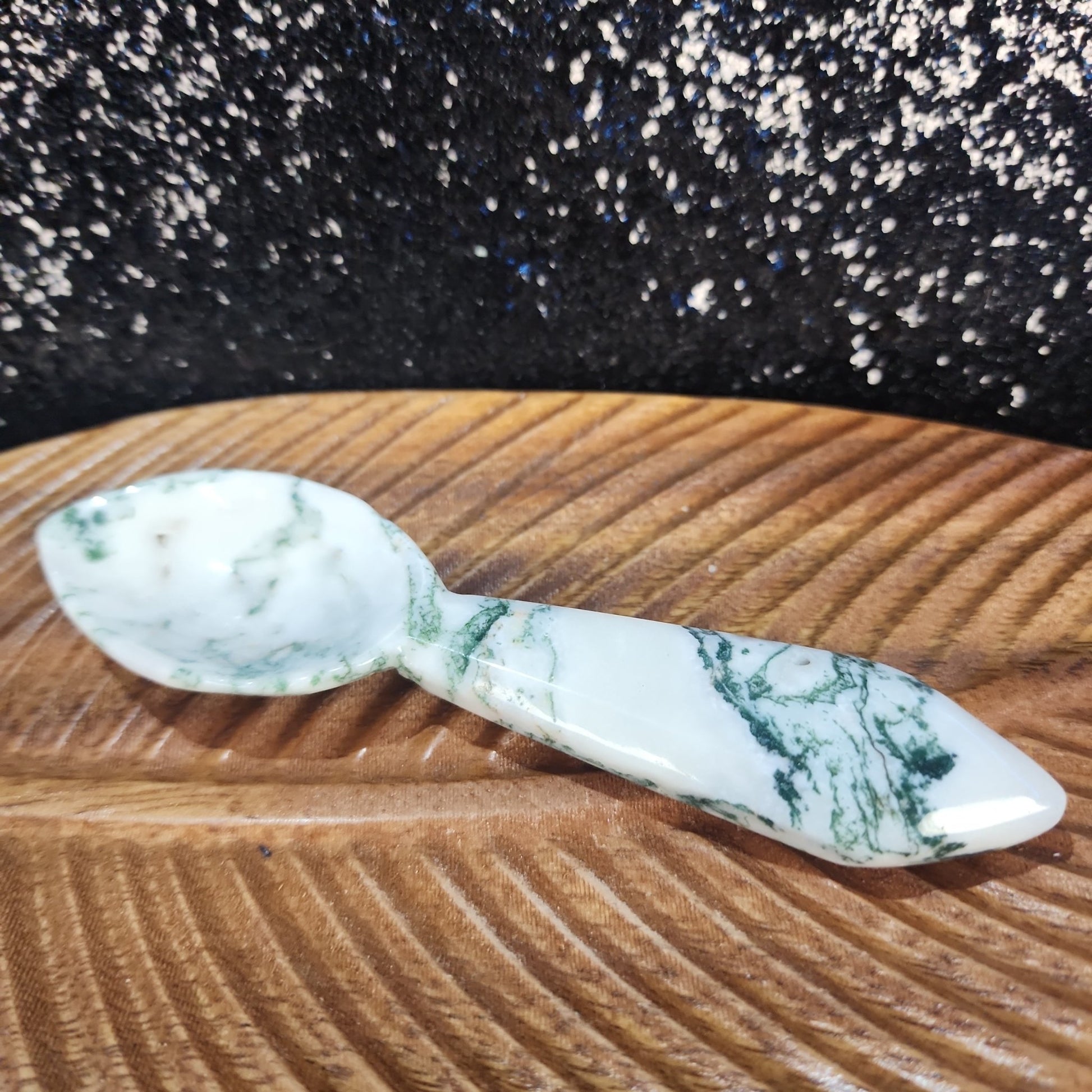 Moss Agate Spoon - MagicBox Crystals