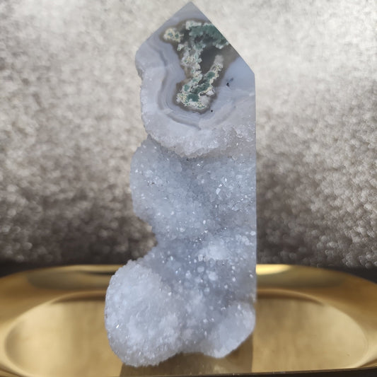 Moss Agate Tower - MagicBox Crystals