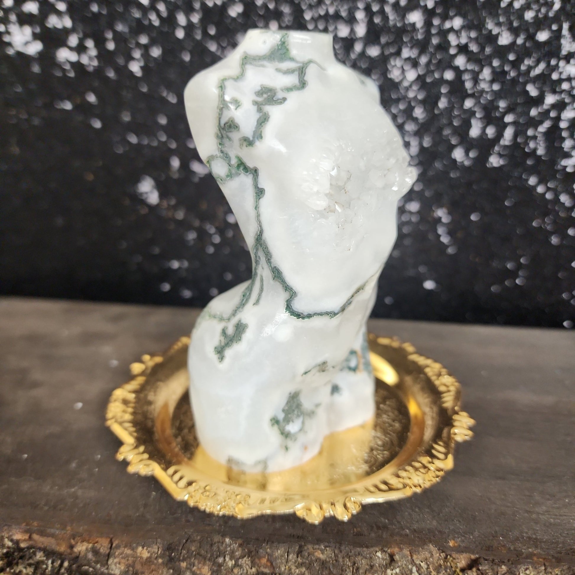 Moss Agate Woman Body - MagicBox Crystals