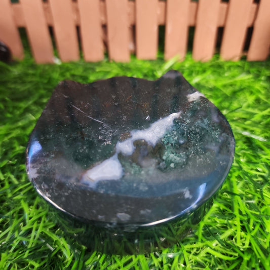 Ocean Jasper Cat Bowl/Sphere Holder - MagicBox Crystals