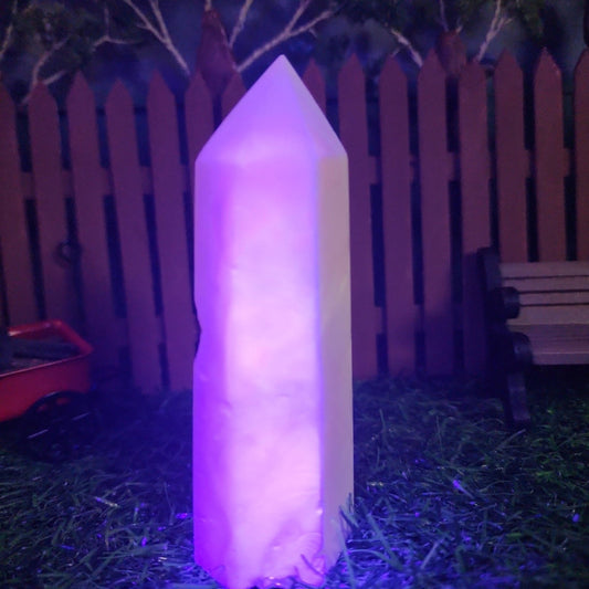 Pink Aragonite Tower - MagicBox Crystals