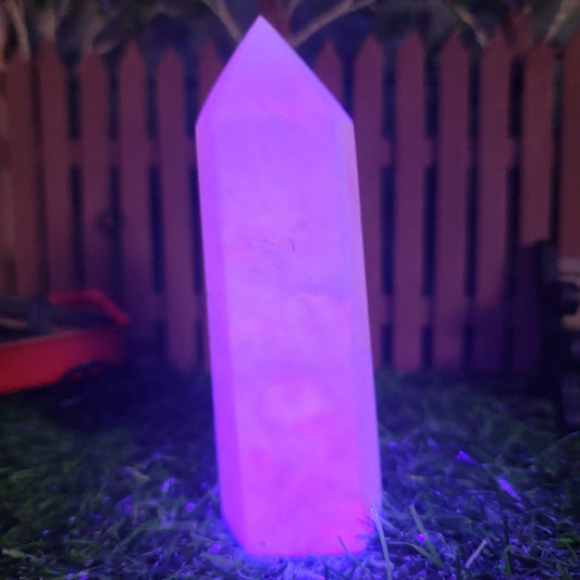 Pink Aragonite Tower - MagicBox Crystals