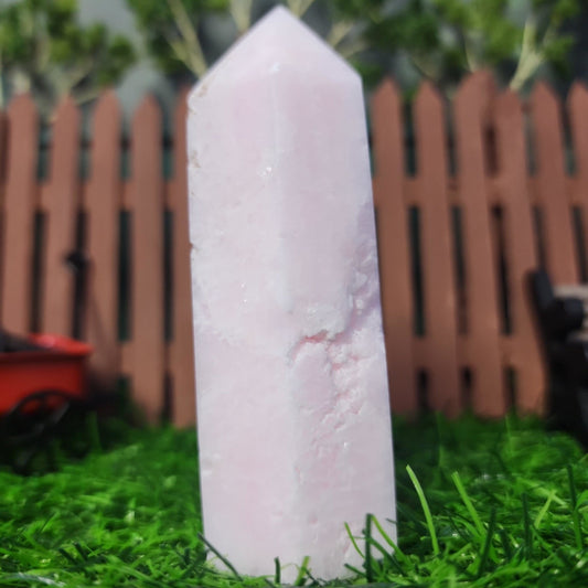 Pink Aragonite Tower - MagicBox Crystals