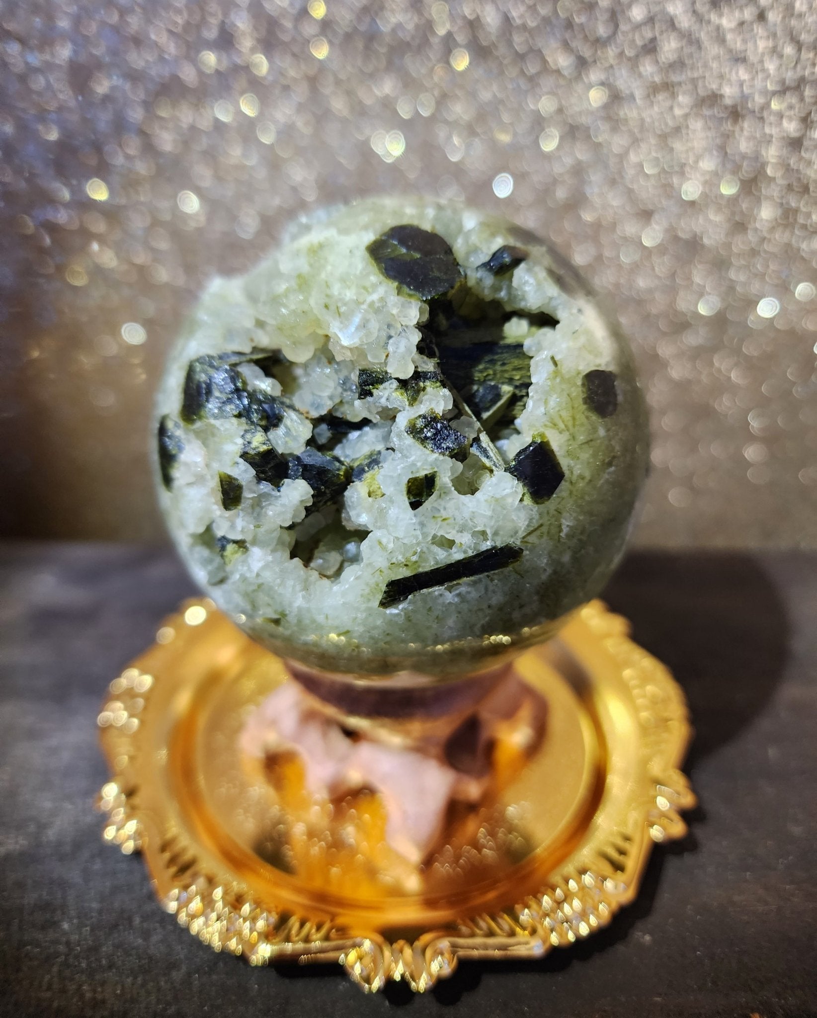 Prehnite Sphere - MagicBox Crystals