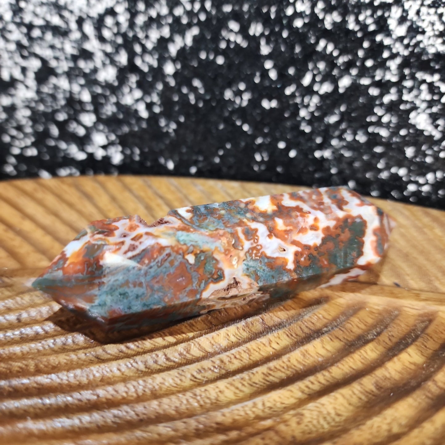 Red Moss Agate Double Point - MagicBox Crystals