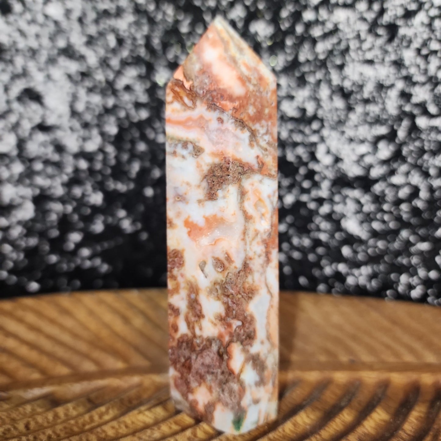 Red Moss Agate Tower - MagicBox Crystals