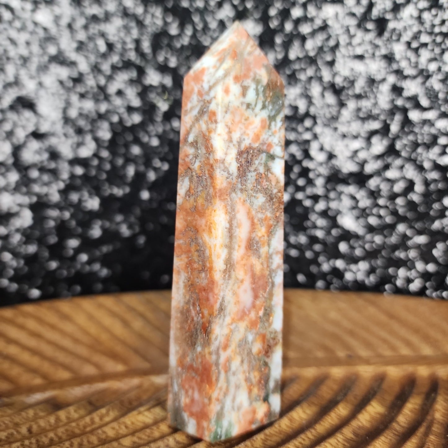 Red Moss Agate Tower - MagicBox Crystals