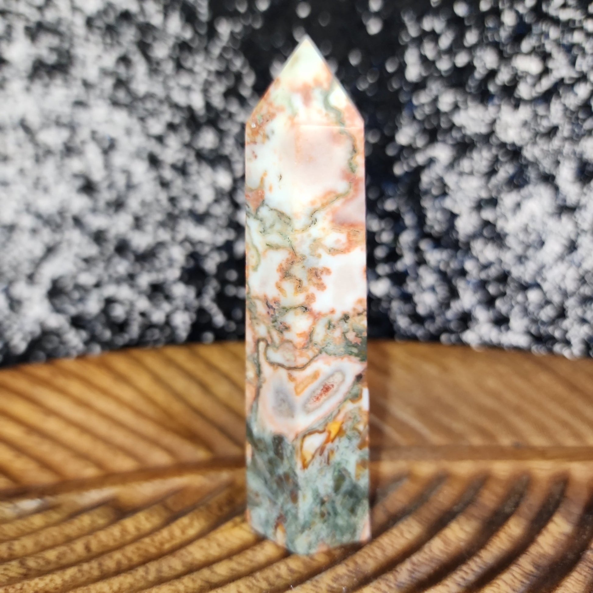 Red Moss Agate Tower - MagicBox Crystals