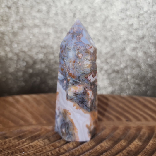 Red Moss Agate Tower - MagicBox Crystals