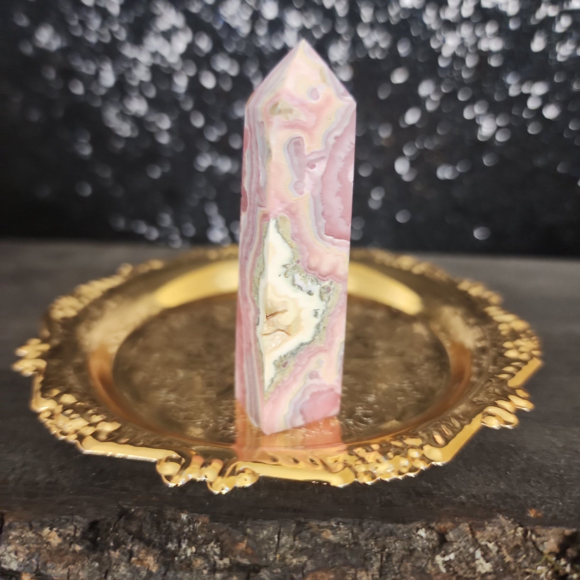 Rhodochrosite Tower - MagicBox Crystals