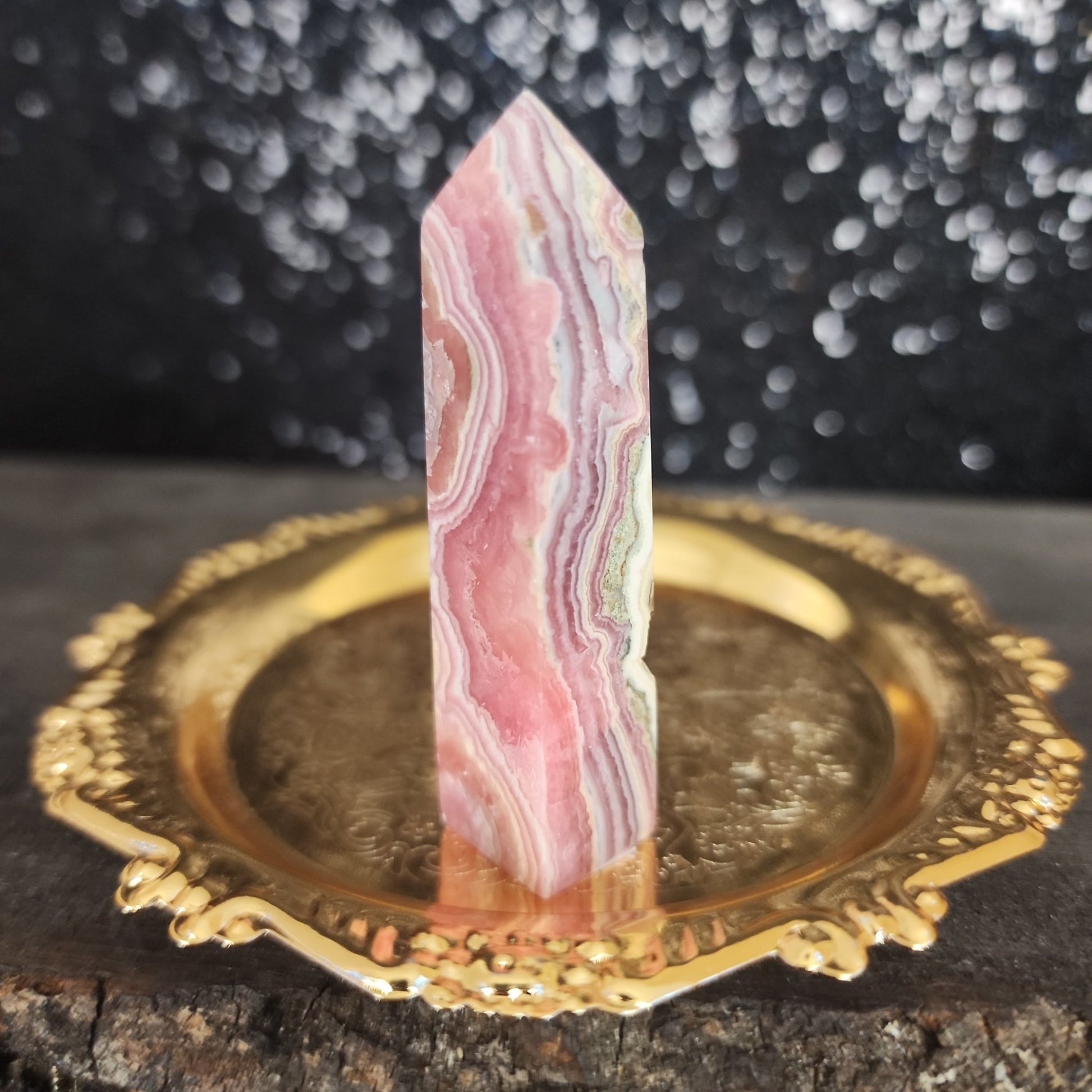 Rhodochrosite Tower - MagicBox Crystals