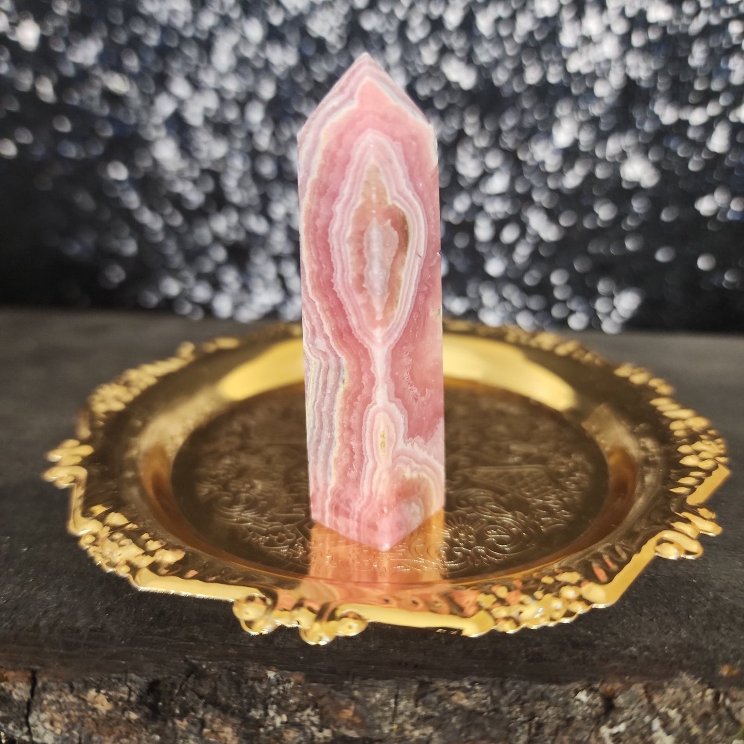 Rhodochrosite Tower - MagicBox Crystals