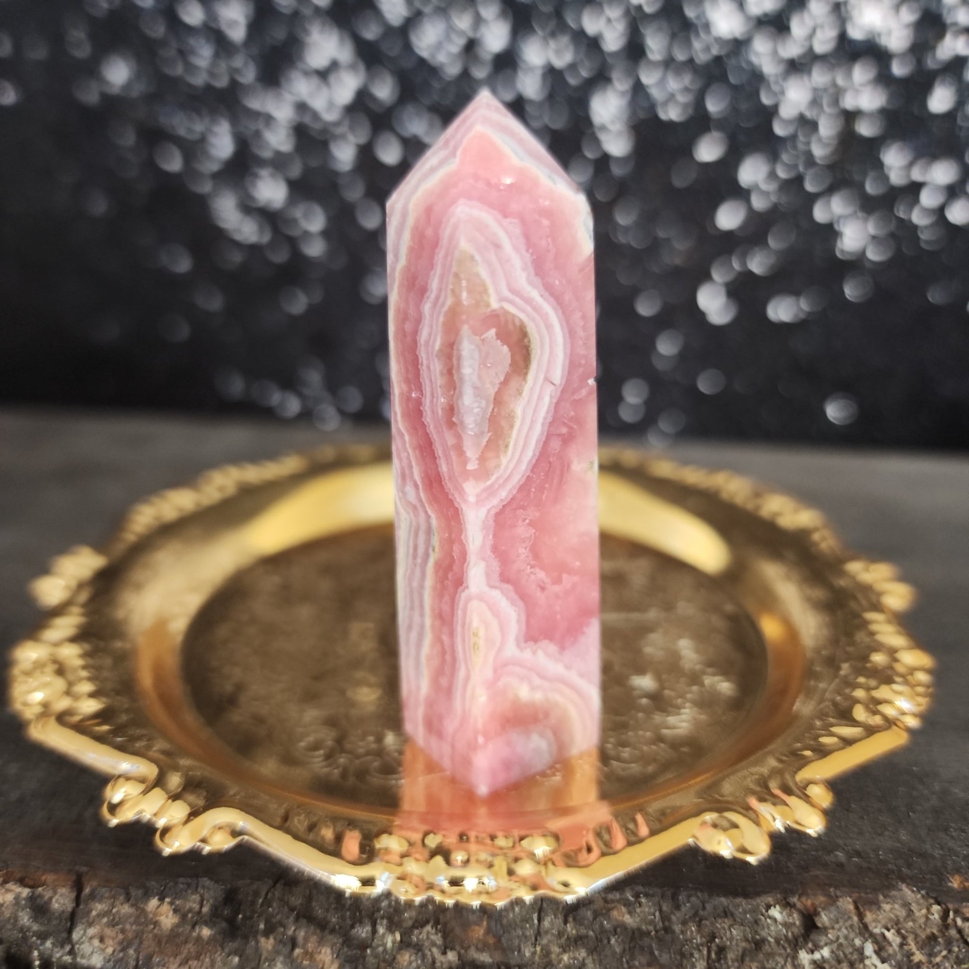 Rhodochrosite Tower - MagicBox Crystals